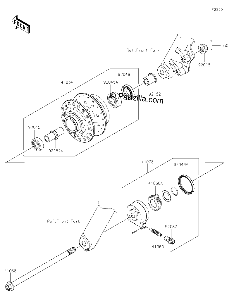 Diagrama de FRONT HUB