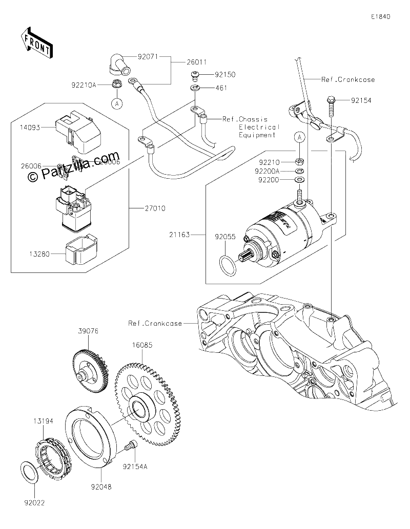 Diagrama de STARTER MOTOR