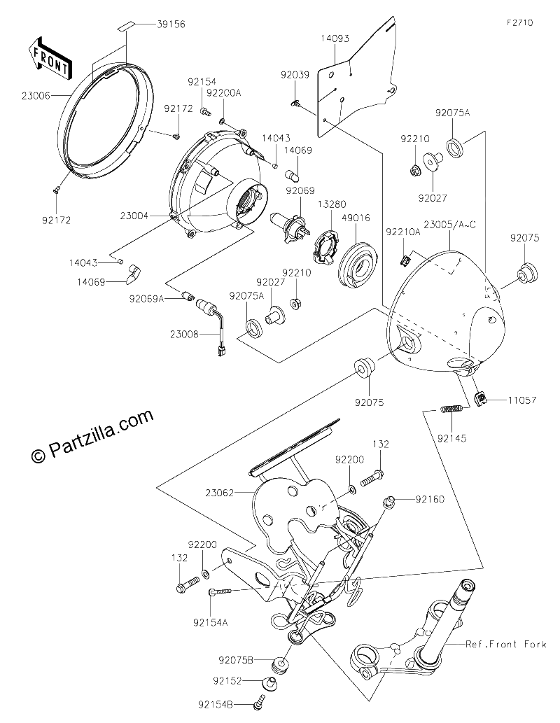 Diagrama de HEADLIGHT S AJF AJFA