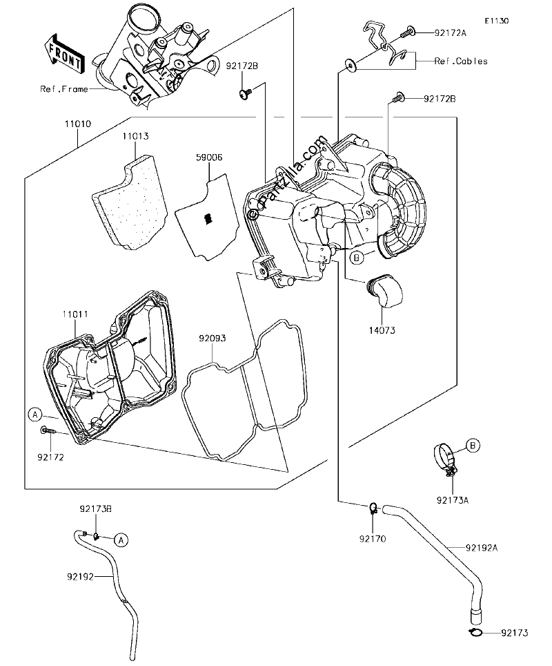 Diagrama de AIR CLEANER