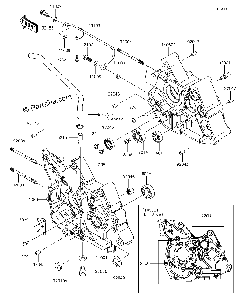 Diagrama de CRANKCASE