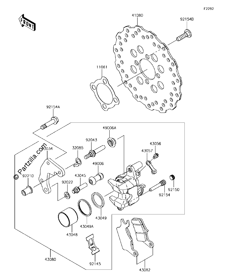 Diagrama de FRONT BRAKE