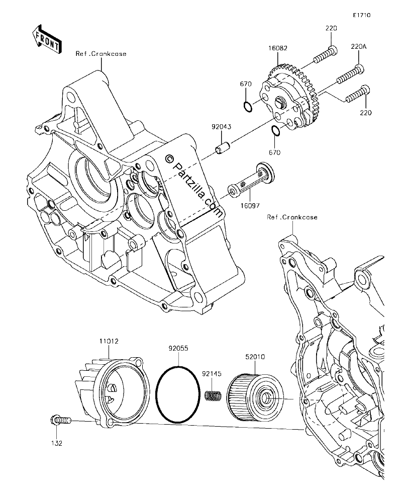 Diagrama de OIL PUMP OIL FILTER