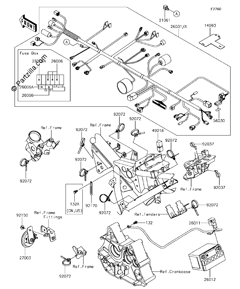 Diagrama de CHASSIS ELECTRICAL EQUIPMENT