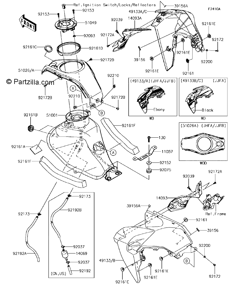 Diagrama de FUEL TANK JHFA JJFA JJFB