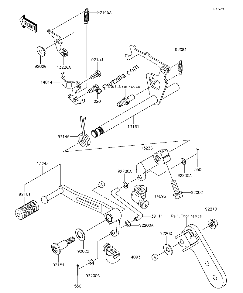 Diagrama de GEAR CHANGE MECHANISM