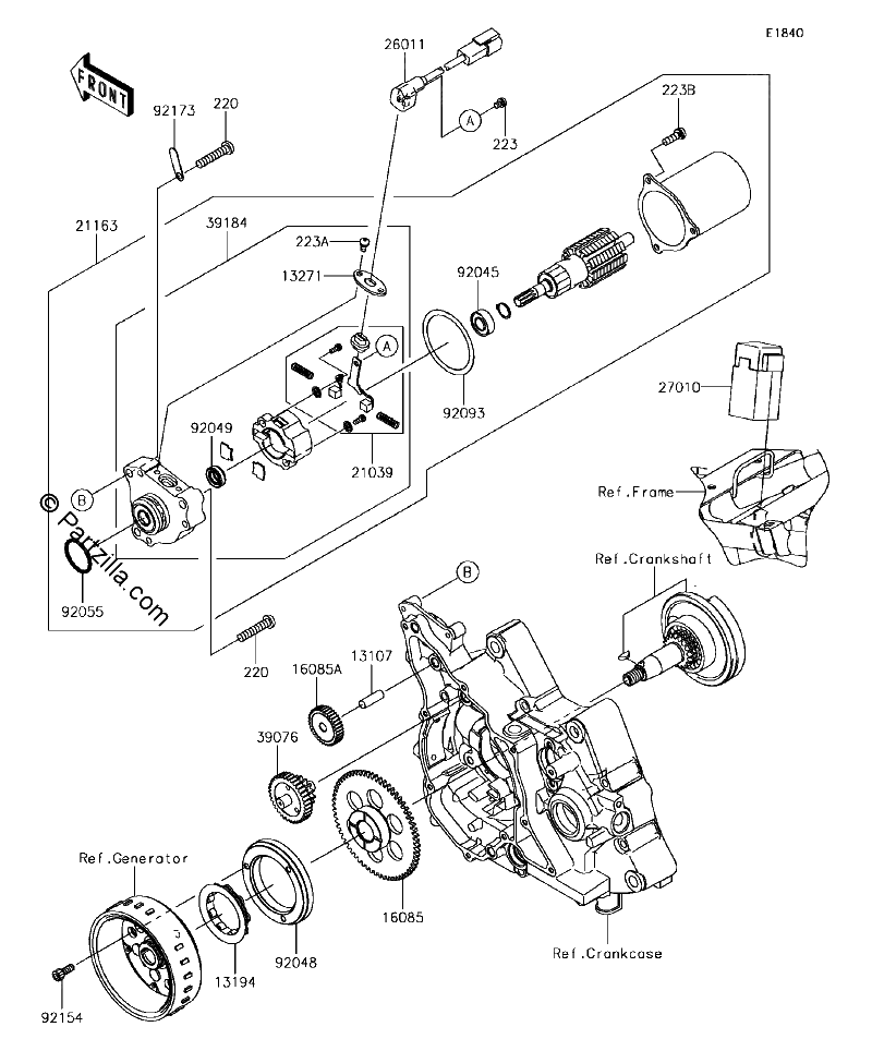 Diagrama de STARTER MOTOR