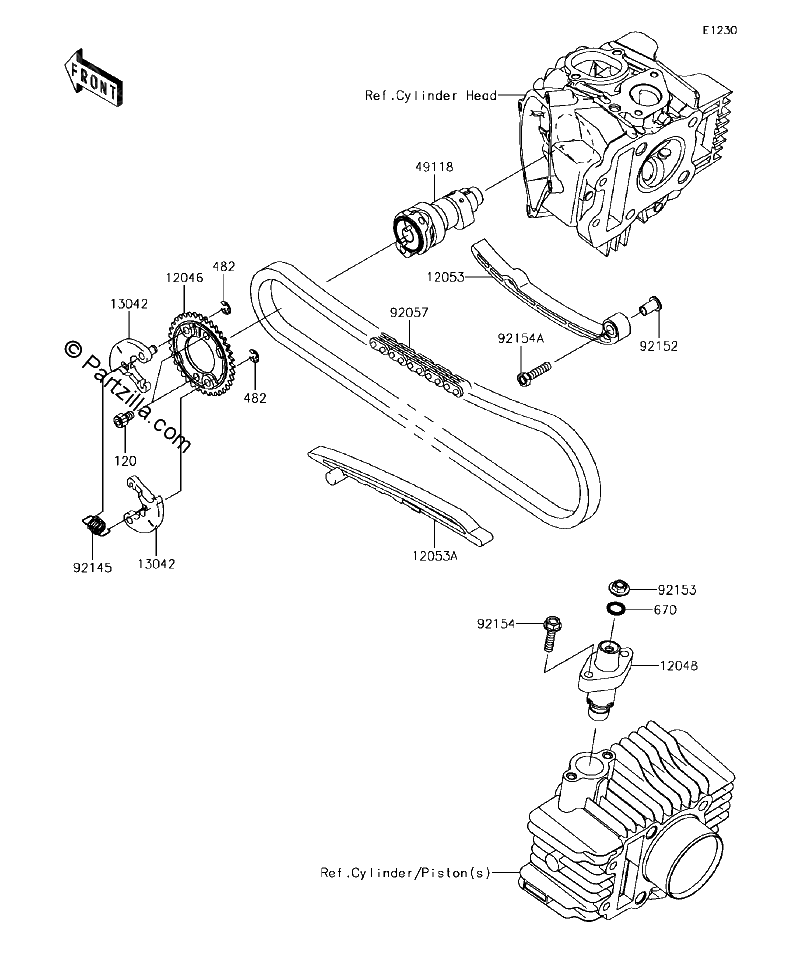 Diagrama de CAMSHAFT S TENSIONER