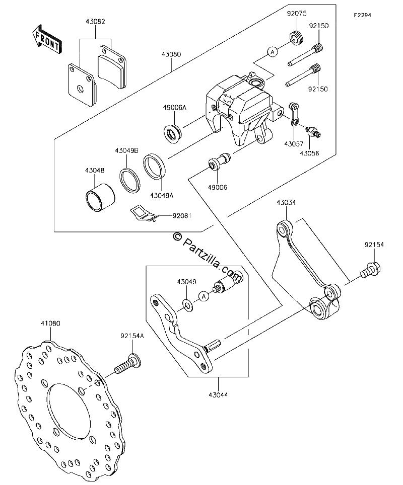 Diagrama de REAR BRAKE