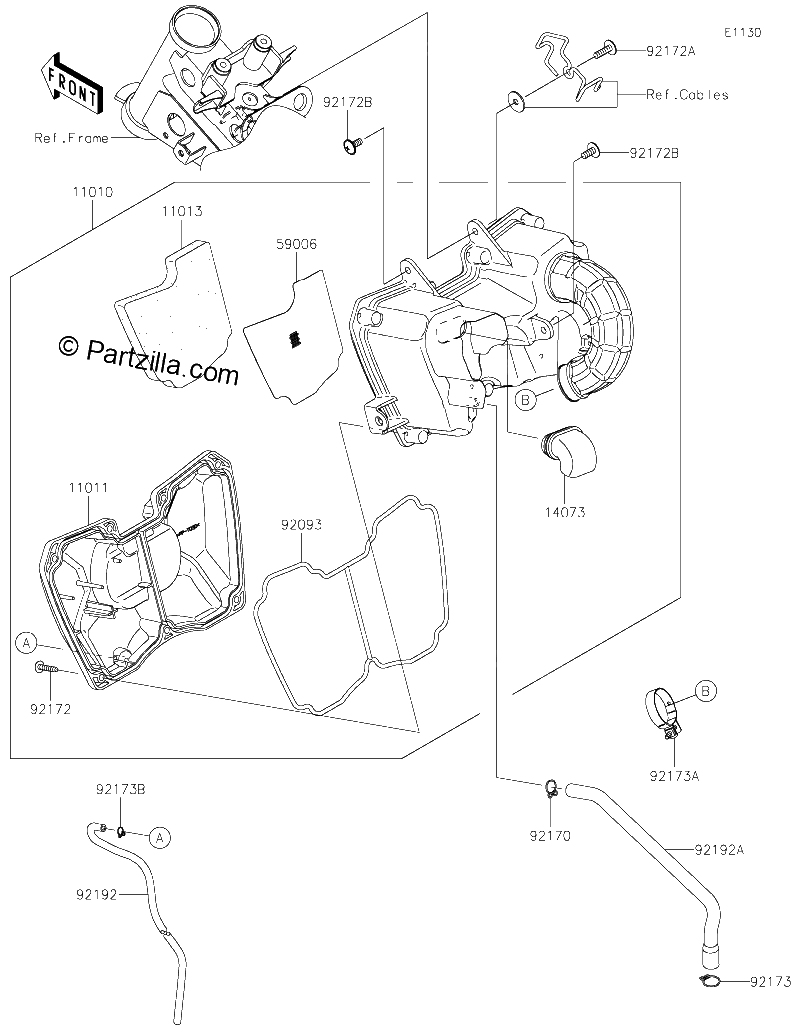 Diagrama de AIR CLEANER