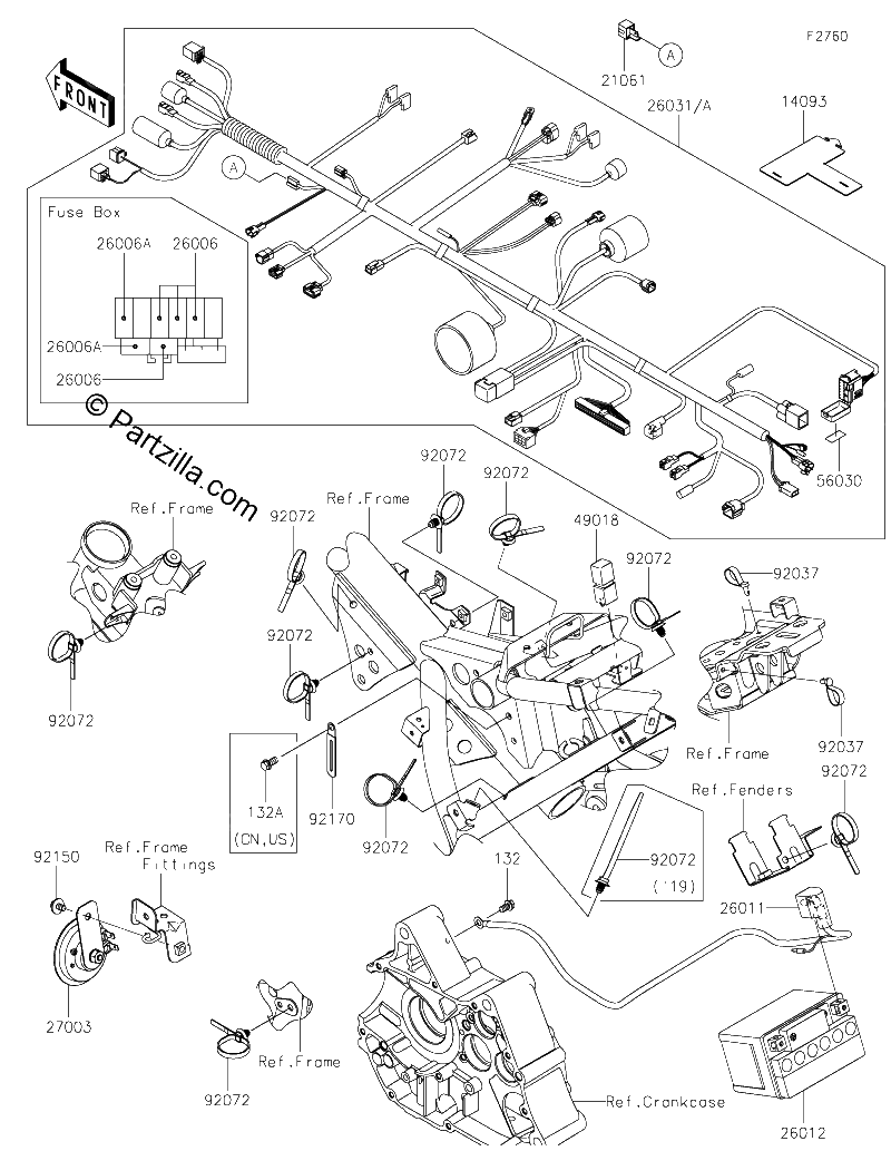 Diagrama de CHASSIS ELECTRICAL EQUIPMENT