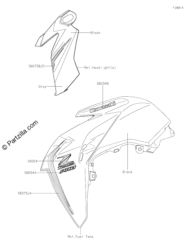Diagrama de DECALS BLACK JJS