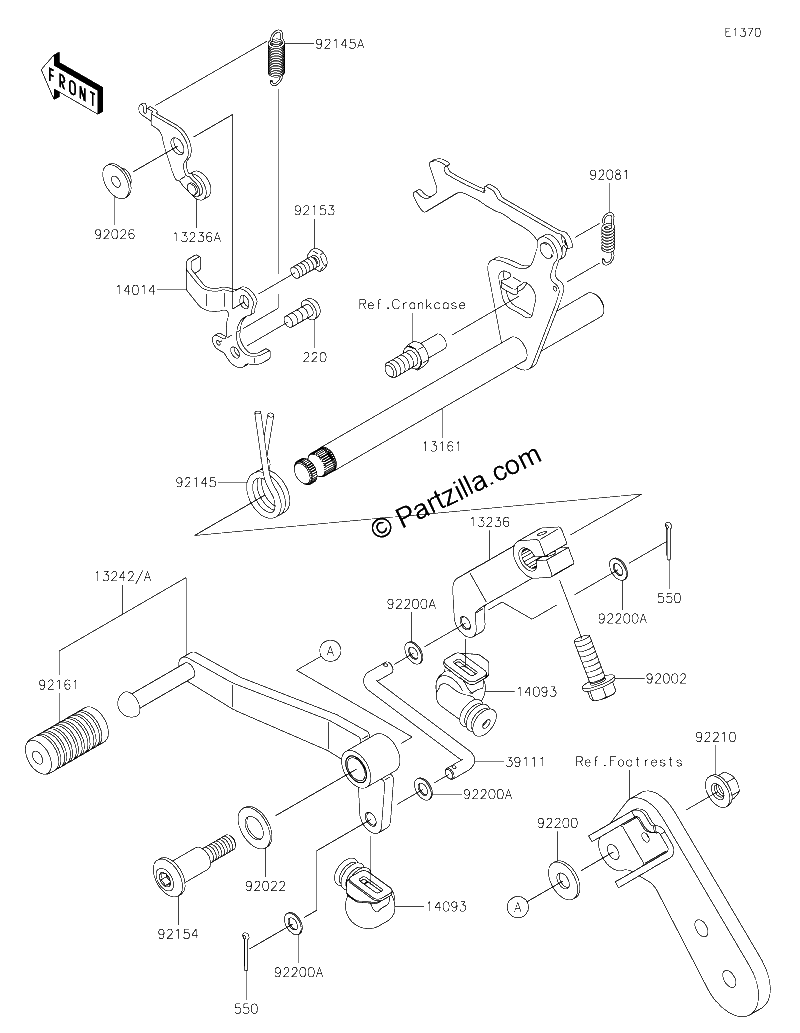 Diagrama de GEAR CHANGE MECHANISM