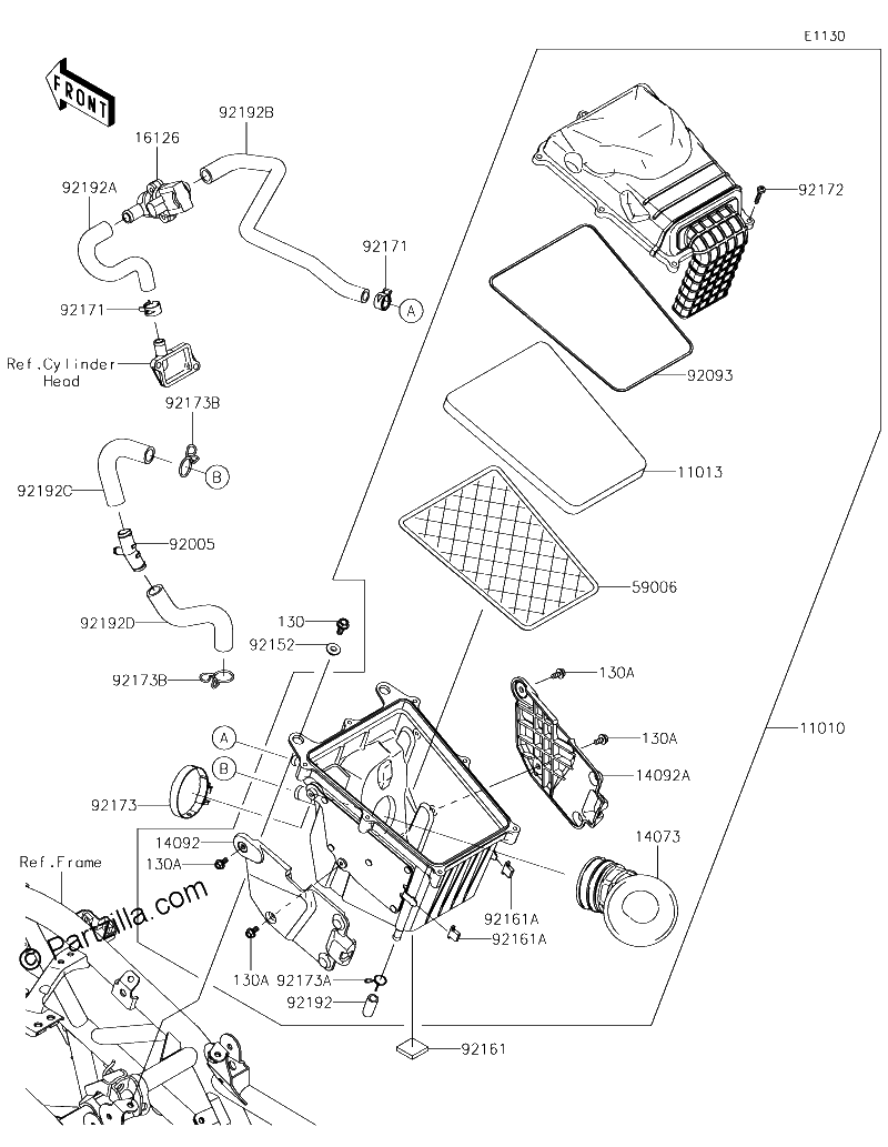 Diagrama de AIR CLEANER