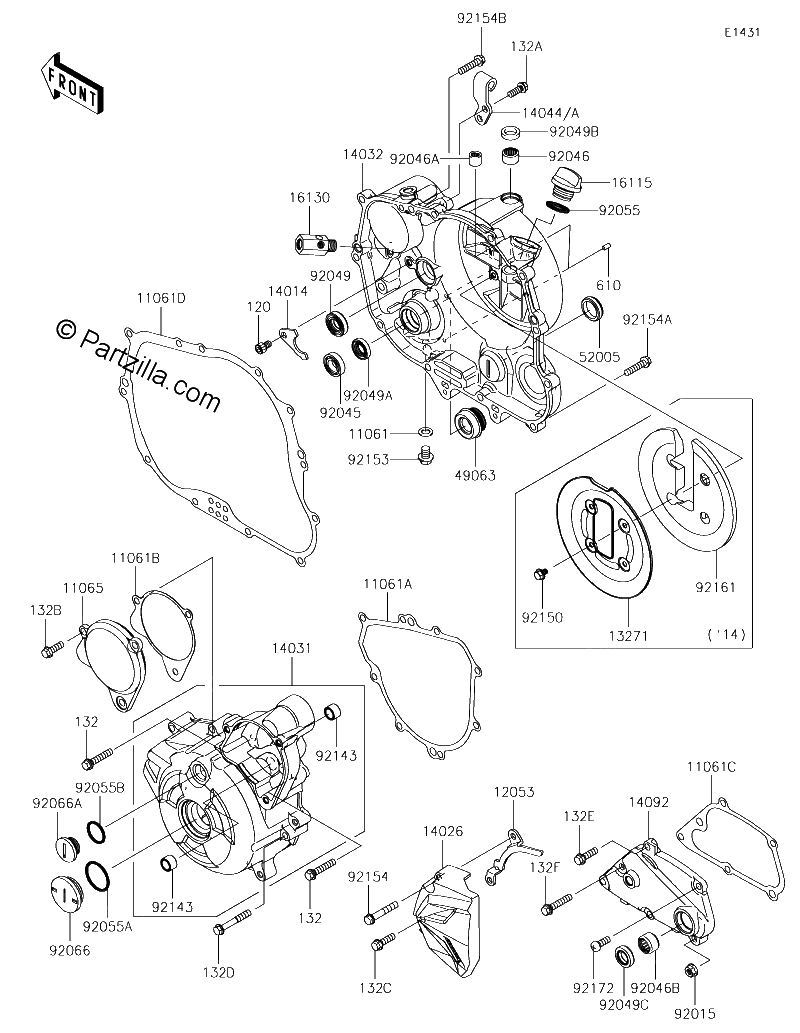 Diagrama de ENGINE COVER S