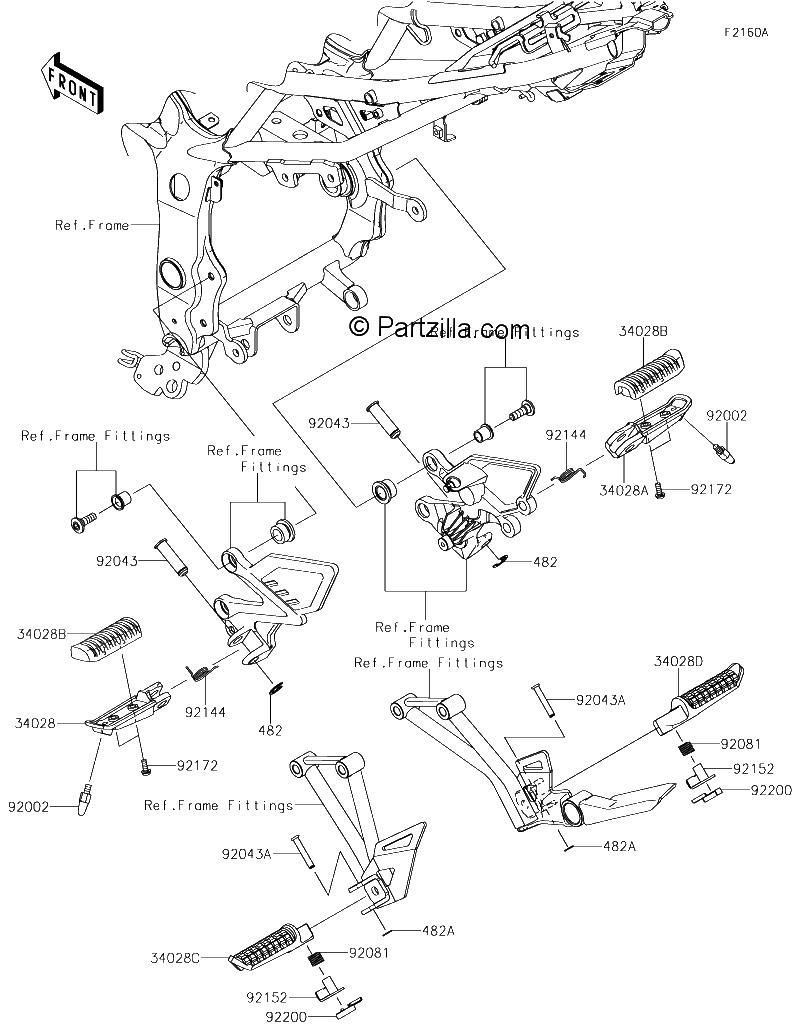 Diagrama de FOOTRESTS FGF FJF