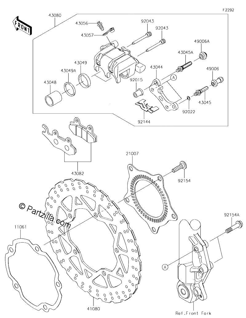 Diagrama de FRONT BRAKE