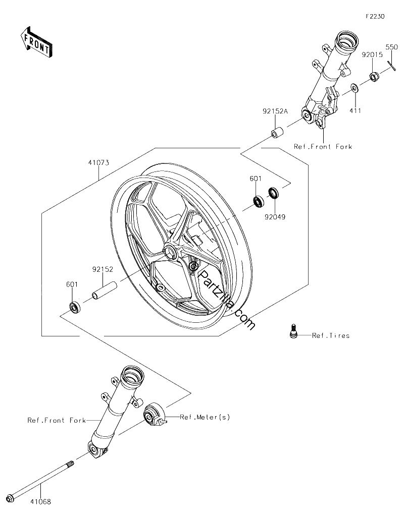 Diagrama de FRONT HUB