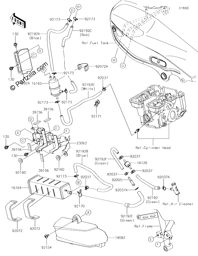 Diagrama de FUEL EVAPORATIVE SYSTEM