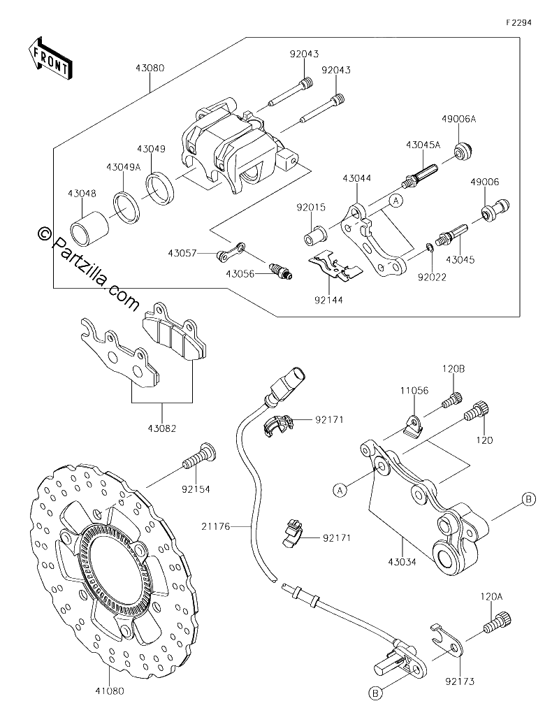 Diagrama de REAR BRAKE