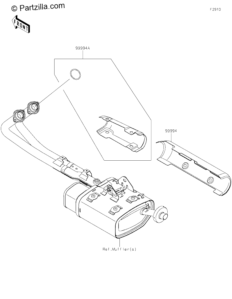 Diagrama de ACCESSORY MUFFLER COVER