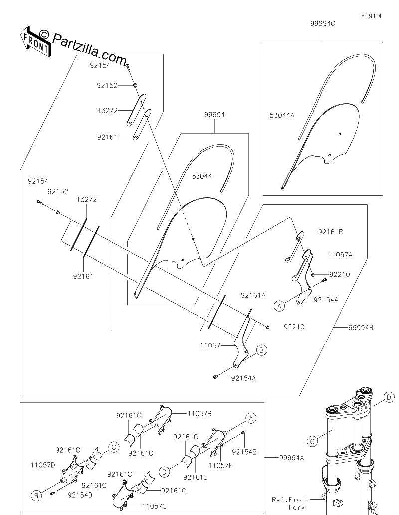 Diagrama de ACCESSORY WINDSHIELD