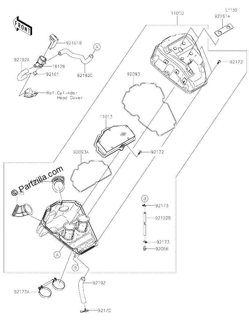 Diagrama de AIR CLEANER
