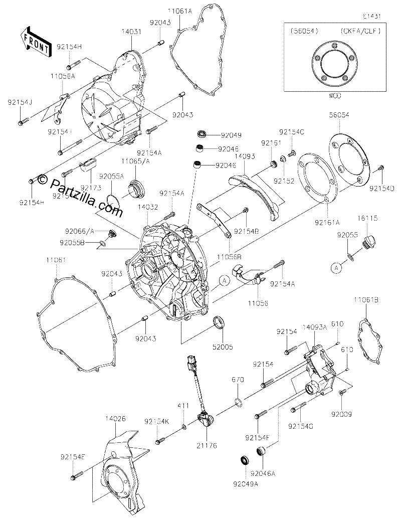 Diagrama de ENGINE COVER S