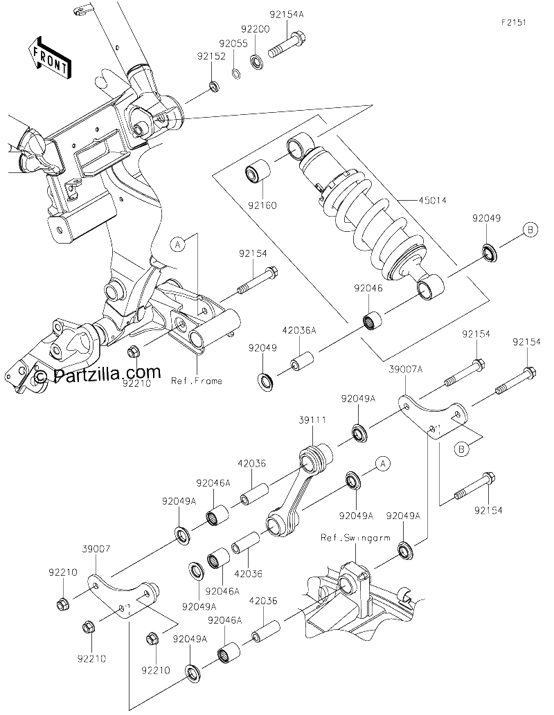 Diagrama de SUSPENSION SHOCK ABSORBER
