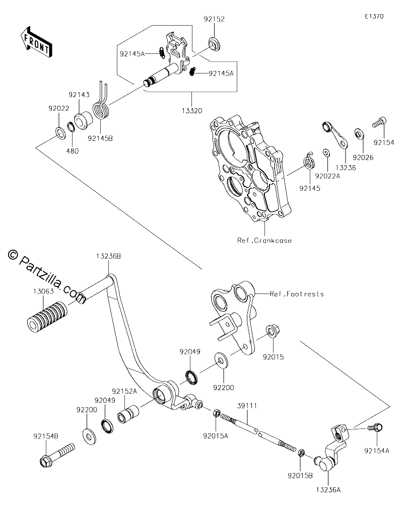 Diagrama de GEAR CHANGE MECHANISM