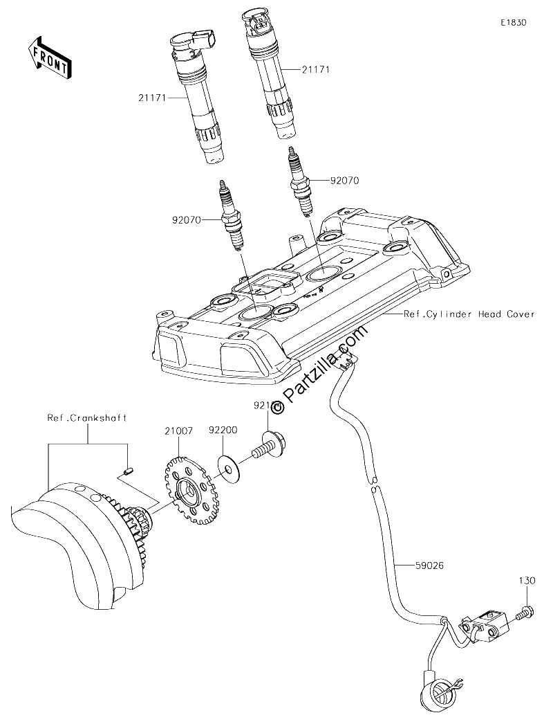 Diagrama de IGNITION SYSTEM
