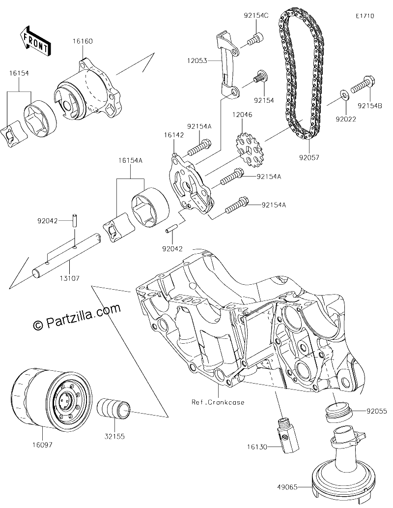 Diagrama de OIL PUMP OIL FILTER