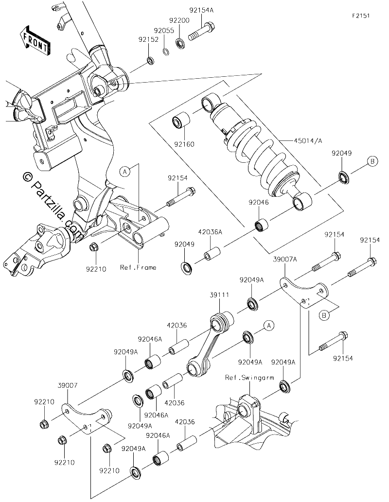 Diagrama de SUSPENSION SHOCK ABSORBER