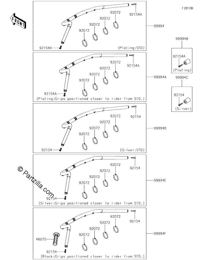 Diagrama de ACCESSORY HANDLEBAR