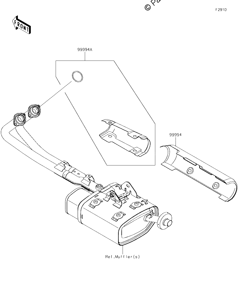 Diagrama de ACCESSORY MUFFLER COVER