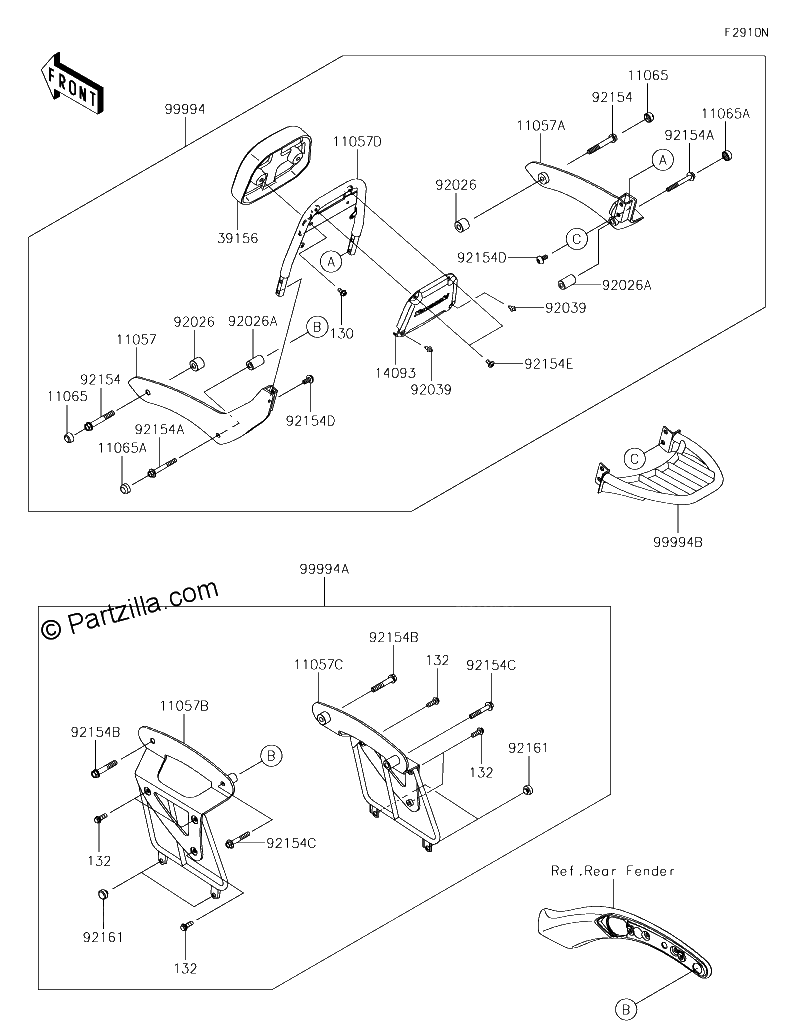 Diagrama de ACCESSORY PASSENGER BACKREST