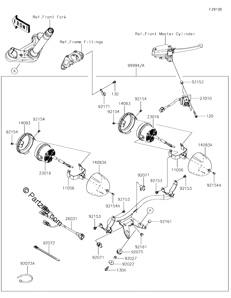 Diagrama de ACCESSORY SUB LAMP