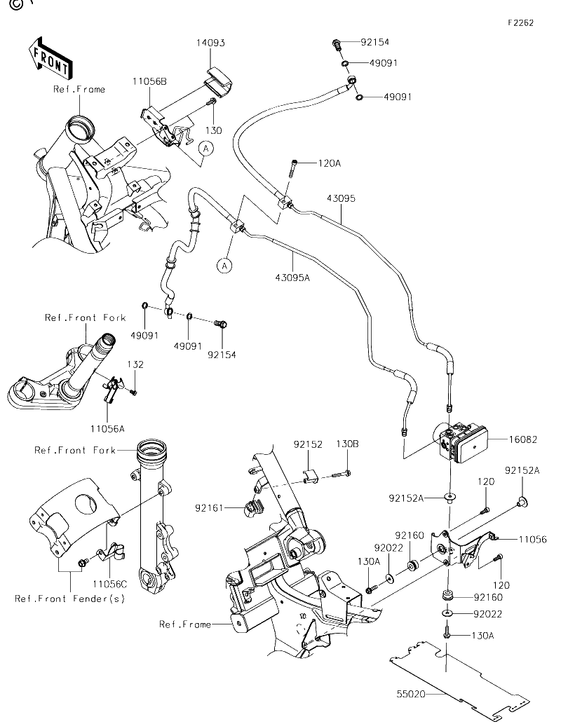 Diagrama de BRAKE PIPING
