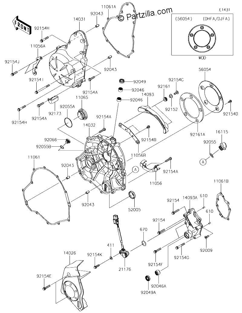 Diagrama de ENGINE COVER S