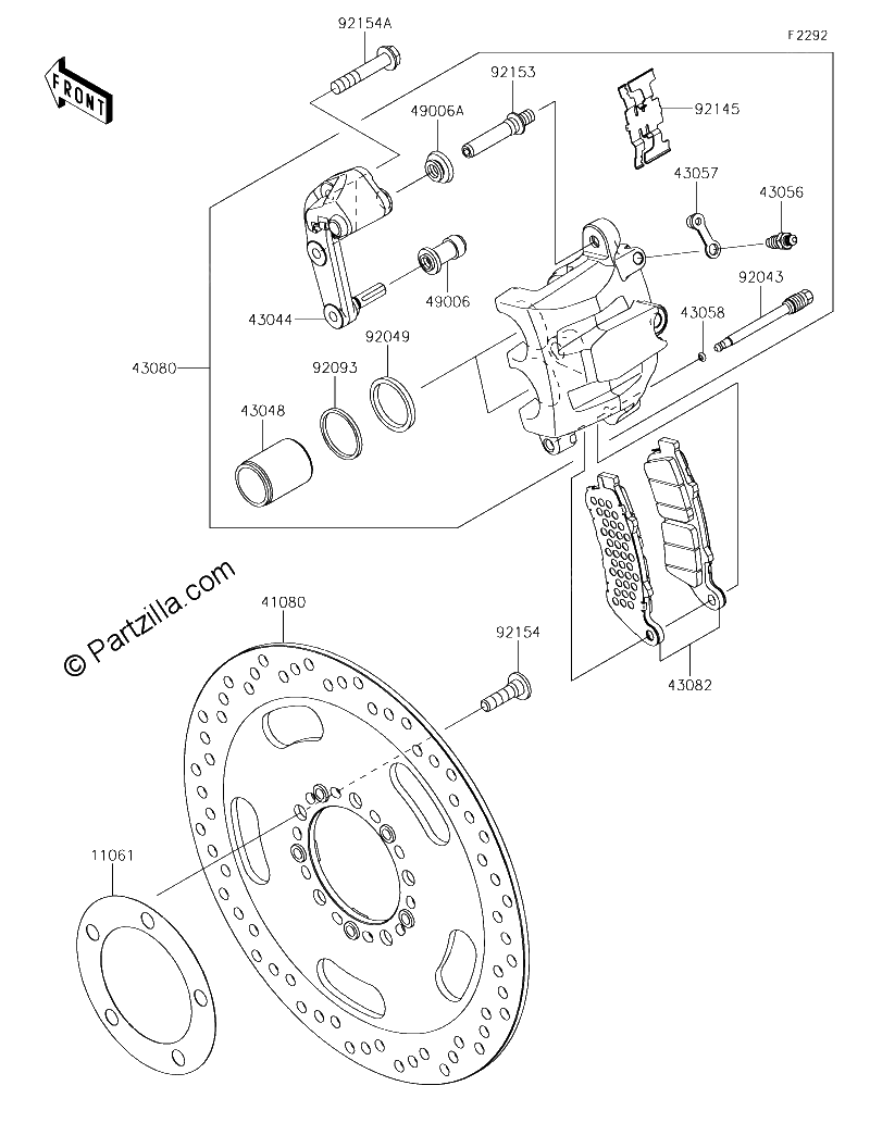 Diagrama de FRONT BRAKE
