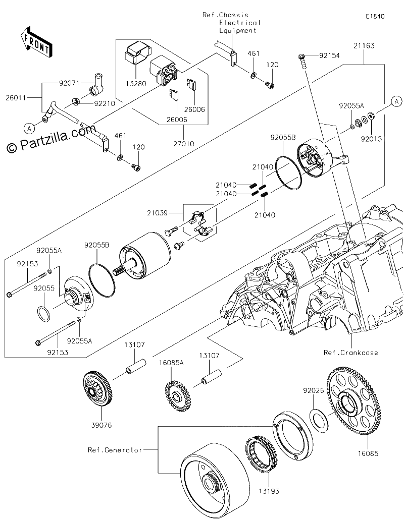 Diagrama de STARTER MOTOR