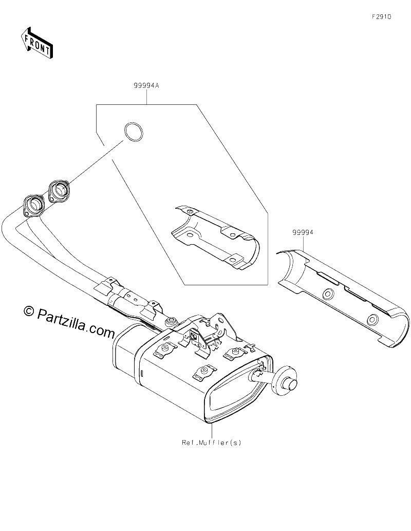 Diagrama de ACCESSORY MUFFLER COVER