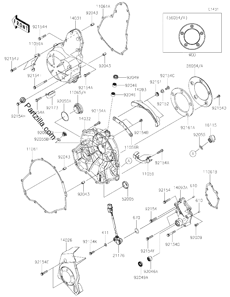 Diagrama de ENGINE COVER S