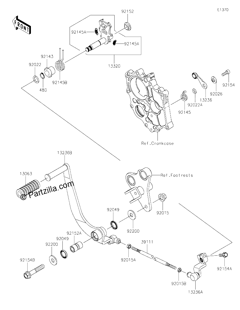 Diagrama de GEAR CHANGE MECHANISM