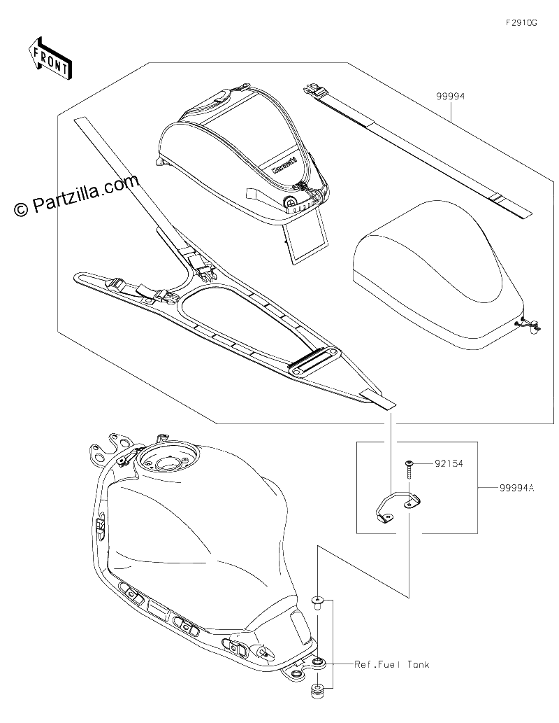 Diagrama de ACCESSORY TANK BAG