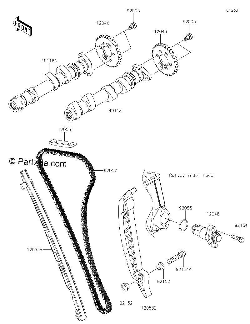 Diagrama de CAMSHAFT S TENSIONER