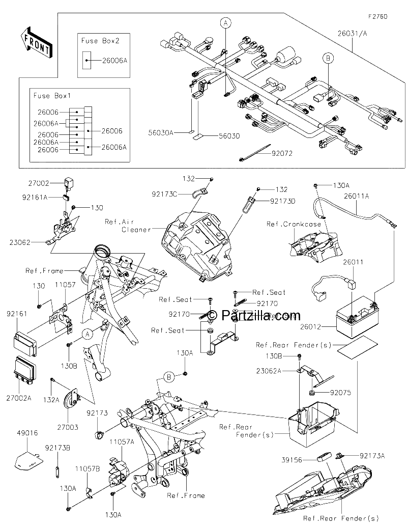 Diagrama de CHASSIS ELECTRICAL EQUIPMENT