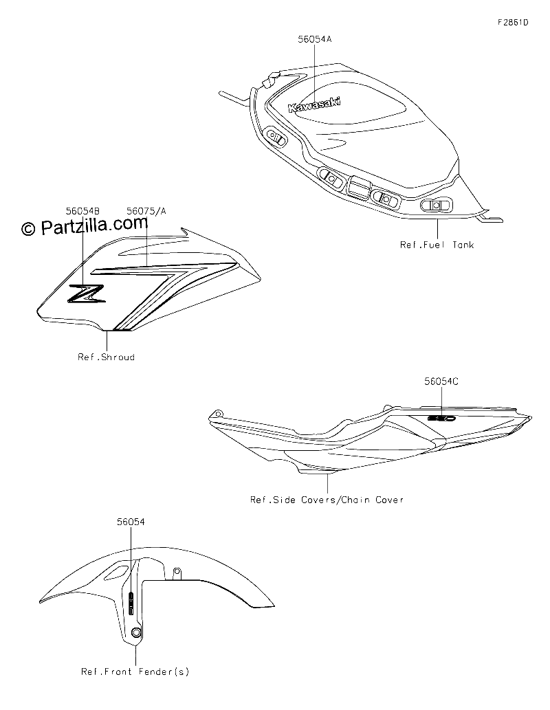 Diagrama de DECALS BLACK HJF