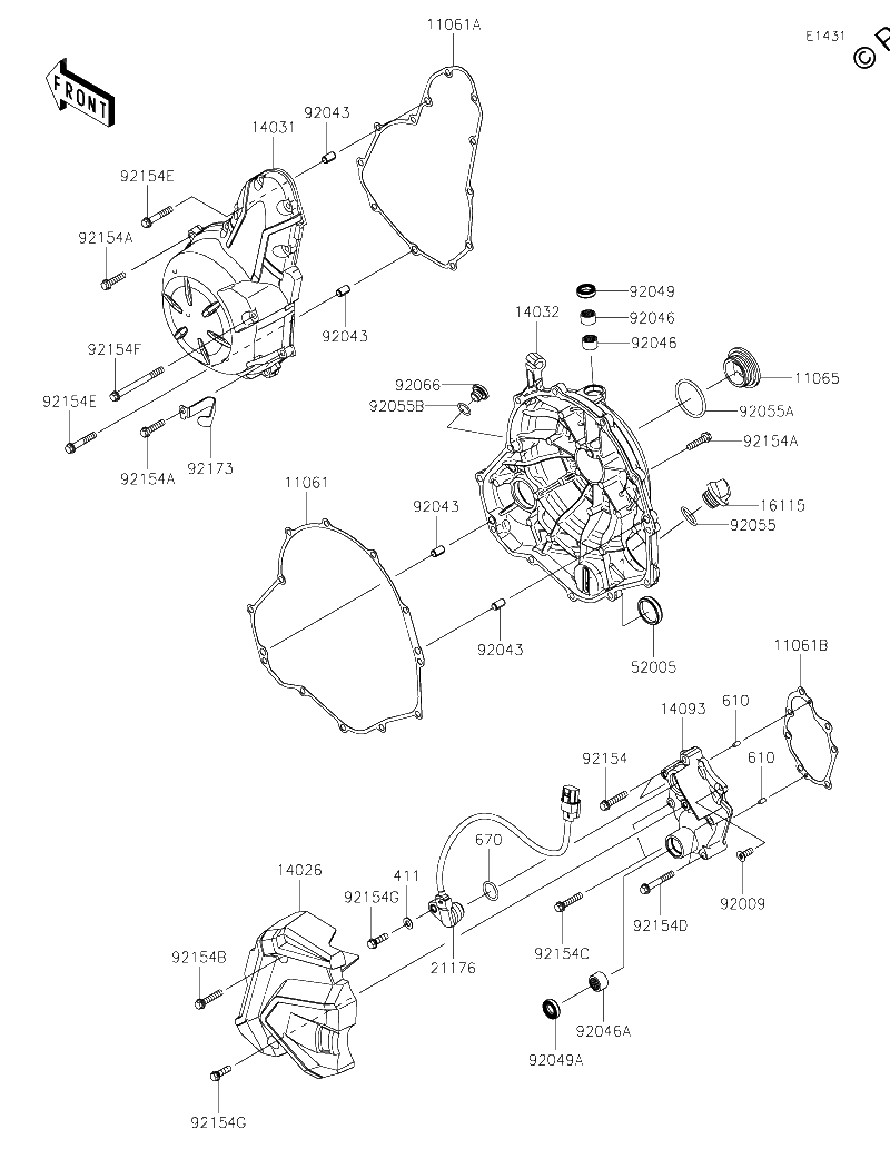 Diagrama de ENGINE COVER S