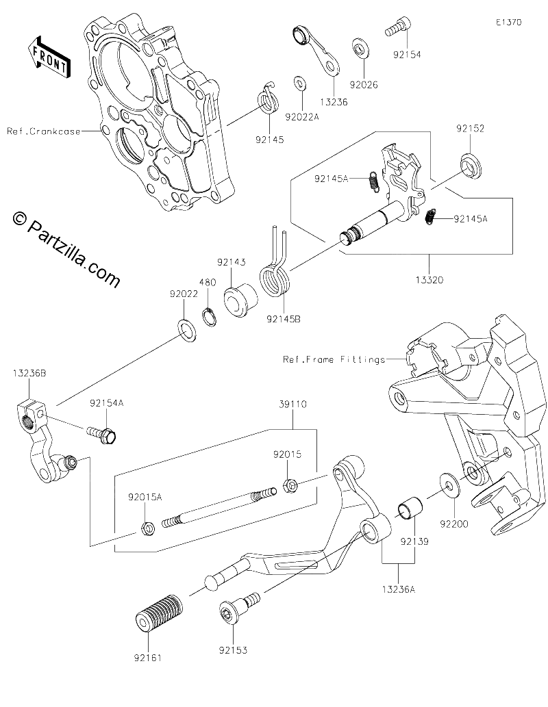 Diagrama de GEAR CHANGE MECHANISM